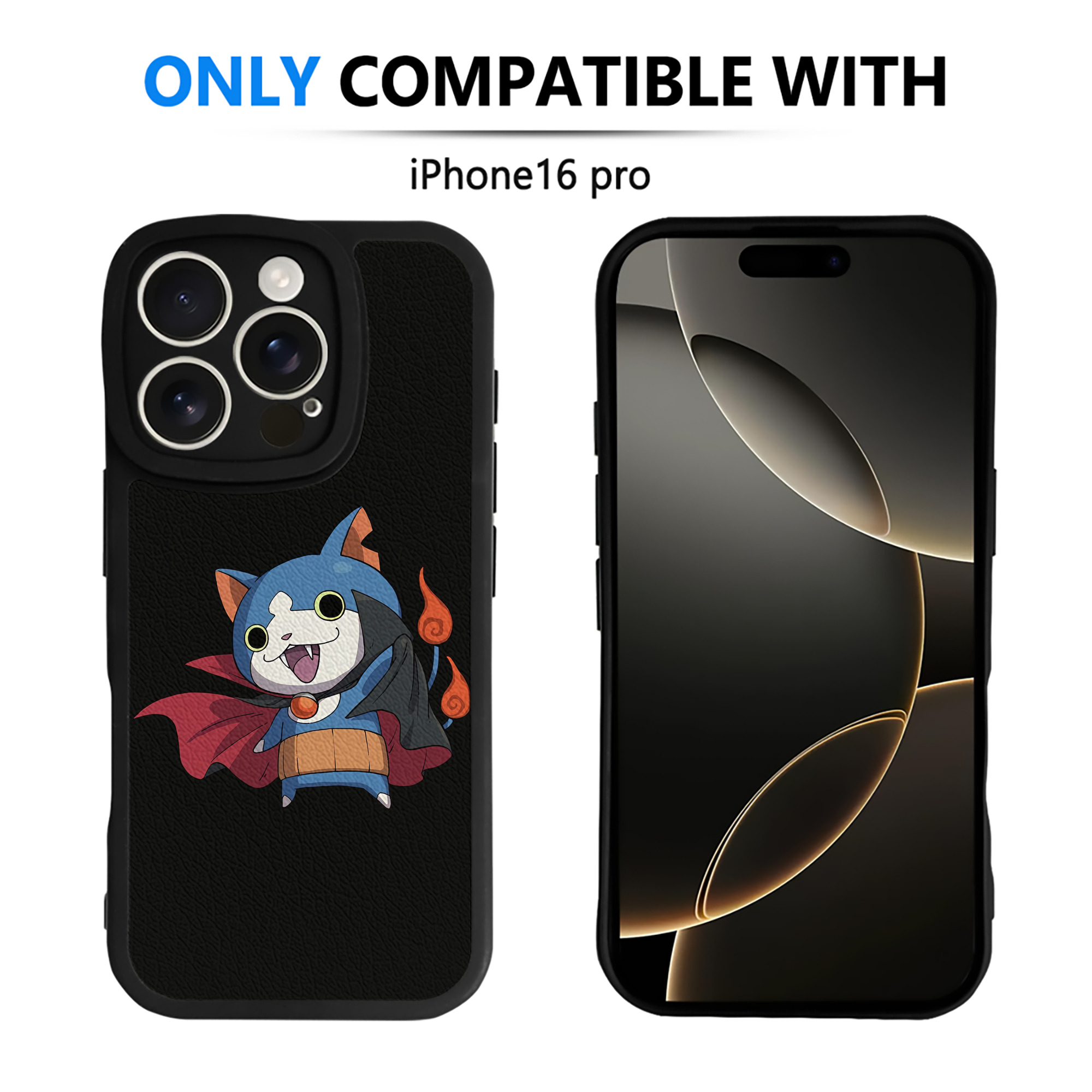（画像用） 妖怪ウォッチ Yo-kai Watch 【iPhone 16シリーズ対応】シリコンスマホケース（レザー調） 材質：シリコン